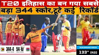 Zimbabwe vs Gambia T20 match highlight shorts reels viralvideo cricketnews [upl. by Eioj]