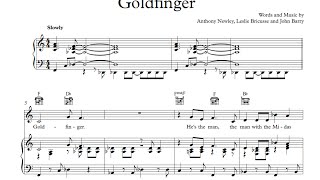 Goldfinger  Shirley Bassey Sheet amp Midi Download [upl. by Cooperstein107]