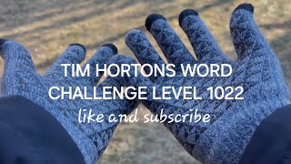 Tim Hortons Word Challenge Level 1022 timhortons free newvideo subscribe [upl. by Sirrad317]