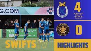 Extended Highlights  Dungannon Swifts 40 Carrick Rangers  28092024 [upl. by Eniluj486]