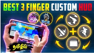 freefire 3 finger custom hud in tamil 😱  3 finger custom hud in free fire  free fire setting [upl. by Nitsuga391]