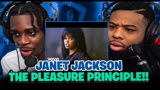 BabantheKidd FIRST TIME reacting to Janet Jackson  The Pleasure Principle Official Music Video [upl. by Niwrad]