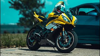 Best Yamaha r6 600 cc wheeling racing etc [upl. by Suidualc]