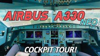 AIRBUS A330 TOUR and Cockpit VISIT  A330 NEO [upl. by Nevarc]