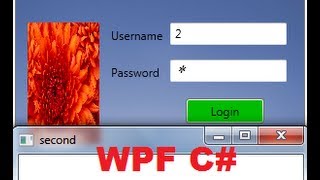 C WPF Tutorial 9 Open New WPF Window on button click  with Login [upl. by Ahsillek]