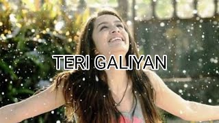 TERI GALIYAN FULL Lyrics SONG [upl. by Eceinaj]