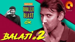 Lakshmipathy Balaji Part 2  Quick Heal Bhajji Blast With CSK  QuPlayTV [upl. by Lynnet]