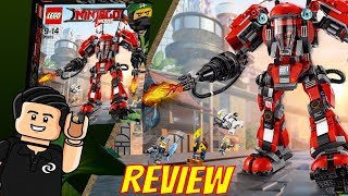 Lego 70615 Ninjago Movie ROBOT DEL FUEGO Review en Español [upl. by Mehalick]