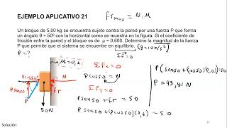 EJERCICIO DE ESTÁTICAFRICCIÓN [upl. by Ahsilam]