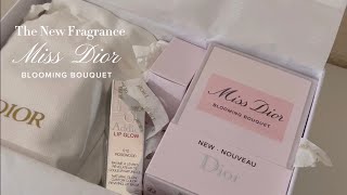 aesthetic unboxing of the new miss dior blooming bouquet 2023 ver amp more ✿。• ₊° [upl. by Ainerol]