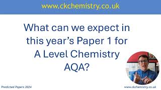 AQA A Level chemistry paper 1 predictions 2024 [upl. by Bowrah]