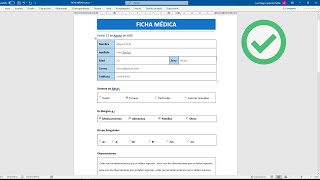 Como crear un formulario para rellenar en WORD [upl. by Bradly]