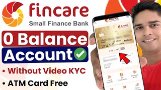 fincare bank account opening 2024  fincare small finance bank account opening online  zero balance [upl. by Anna-Diana]