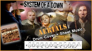 AERIALS  SYSTEM OF A DOWN DRUM COVER  TRANSCRIPTION [upl. by Ladnik]