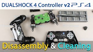 PS4 DualShock v2 controller disassembly and repair buttons cleaning [upl. by Yolande]