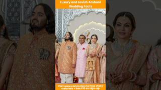 🤑 Luxury Ambani Wedding Facts 🤯 [upl. by Linzer270]