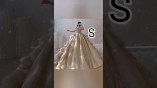 Choose your first letter name💓👗 see your beautiful gown fashion dress shortvideo lotus 😻💖 [upl. by Atiz]