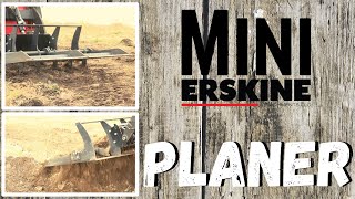 Mini Planer for mini skid steer in action [upl. by Ideih]