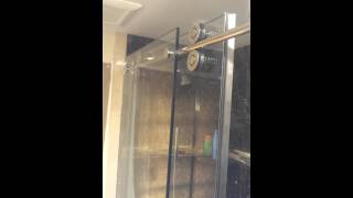 Frameless Shower Door Kinetic Slider Review [upl. by Ethelind]