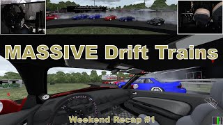 MASSIVE Drift Trains in Assetto Corsa  Weekend Recap 1 [upl. by Tate]