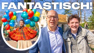 OPENING VERNIEUWDE ANTON PIECK PLEIN IN DE EFTELING 🎈🤩  Bart Baan [upl. by Atinna]