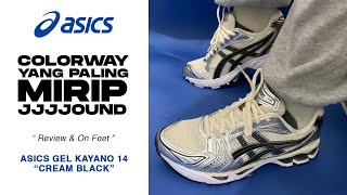 Asics gel kayano 14 cream black Y2K perfect shoe Gel kayano 14 jjjjound versi lite [upl. by Eecram]