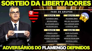 ðŸ”¥ SORTEIO da FASE de GRUPOS da LIBERTADORES  quotOLHA QUEM O FLAMENGO VAI PEGAR quot ðŸ˜± [upl. by Ahsirtal]