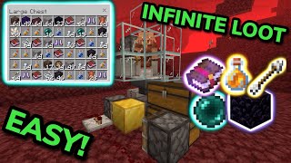 BEST SIMPLE 121 PIGLIN BARTERING FARM TUTORIAL in Minecraft Bedrock MCPEXboxPSSwitchPC [upl. by Adhern881]