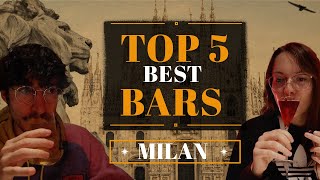 TOP 5 Best COCKTAIL BARS in MILAN [upl. by Reggis]