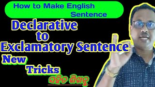 Transformation of Sentence Declarative to Exclamatory Best rules to learnfor all exams in odia [upl. by Airehtfele]