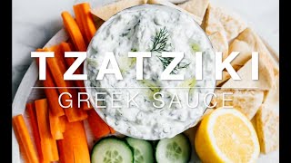 How to make Tzatziki Greek Sauce 🥒🍵🧄 Eat and Treat [upl. by Brodsky236]