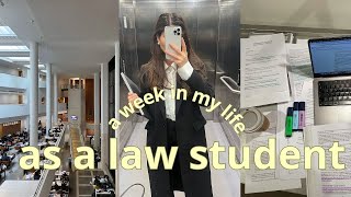 law school study vlog 📚 dealing with loss of motivation studying classes lectures living alone [upl. by Notluf]