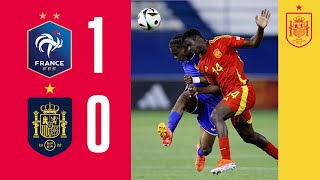 RESUMEN  Francia 10 España  Fase de grupos  Europeo sub17  🔴 SEFUTBOL [upl. by Lerrehs]