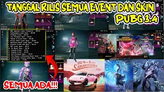 TANGGAL RILIS SEMUA EVENT DAN SKIN PETI PREMIUMKLASIKSUPLYBONUS RPLUCKY SPIN  PUBG MOBILE [upl. by Wanda]