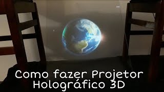 Projetor Holográfico caseiro 2 modelos Facil Faça você mesmo [upl. by Novyak]