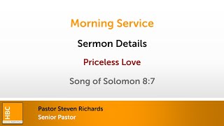 Sunday Morning Service 8th Sept 2024 [upl. by Ahcsatan]