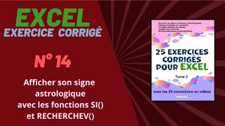 Exercice corrigé Excel  numéro 14  Tome 2 [upl. by Scopp]