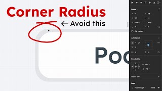 Avoid this mistake in corner radius  UI Design Tips [upl. by Adner]