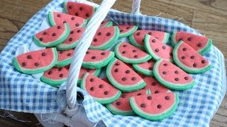 How to Make Watermelon Cookies [upl. by Ydderf]