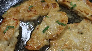 EASY CHICKEN BREAST RECIPE  CHICKEN SCALLOPINI  CHICKEN RECIPE [upl. by Meirrak]