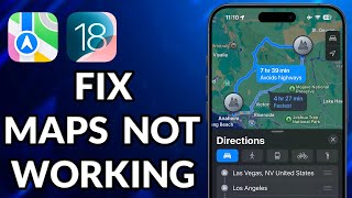 How To Fix Apple Maps Not Working On iPhone iOS 18 [upl. by Loralyn]