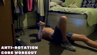 High Intensity Training Style AntiRotation Core Workout  101520 [upl. by Kubis]