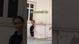 See How I Transformed this 20 YEAR OLD Shoerack😍  diy shortvideo shorts ytshortsindia decor [upl. by Enelak447]