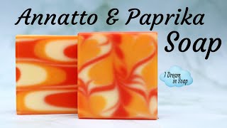 Annatto amp Tumeric NATURAL COLD PROCESS SOAP making tutorial Plant  herb infusions [upl. by Crystie]