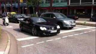 LOUD SL55 AMG FULL THROTTLE ACCELERATION [upl. by Sasnak]