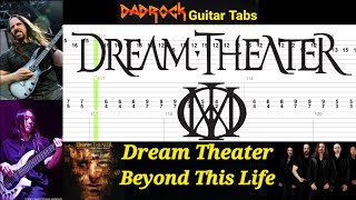 Beyond This Life  Dream Theater  Guitar  Bass TABS Lesson [upl. by Artimed579]