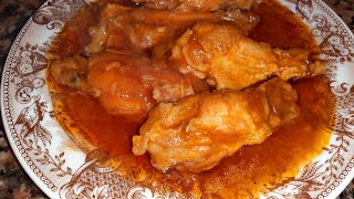 Alitas de pollo en salsa de tomate [upl. by Nolyarb548]