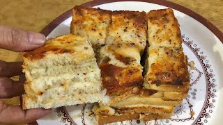 cheesy garlic bread  breakfast recipe  mayo cheese garlic sandwich [upl. by Damien]