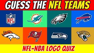 GUESS THE NFL TEAM by LOGO🏀🏈 NFL amp NBA Logo Quiz🏀🏈 [upl. by Lopez]