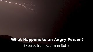 What Happens to an Angry Person  Excerpt from Kodhana Sutta [upl. by Trimmer]